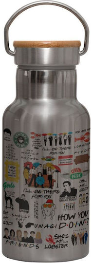 Koupakoupa Stainless Steel Thermos Bottle 350ml Silver