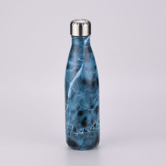Sugar Love Bottle Thermos Stainless Steel 500ml Blue