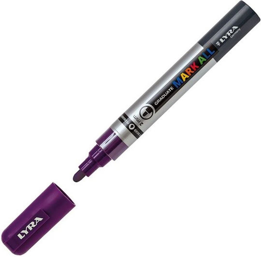 Lyra Ανεξίτηλος Μαρκαδόρος Μωβ 2mm