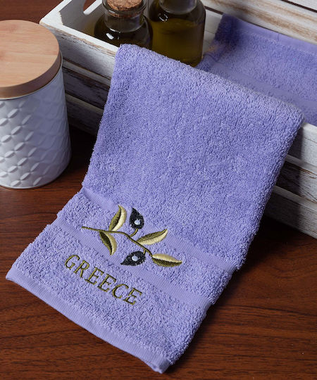 Silk Fashion Kitchen Towel Made of 100% Cotton in Purple Colour 30x50cm 12 Pieces