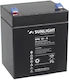 SunLight 6.3 Faston UPS Battery with Capacity 5Ah and Voltage 12V 1pcs