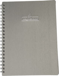 Uni Pap Spiral Notebook Ruled A4 3 Subjects Gray 1pcs