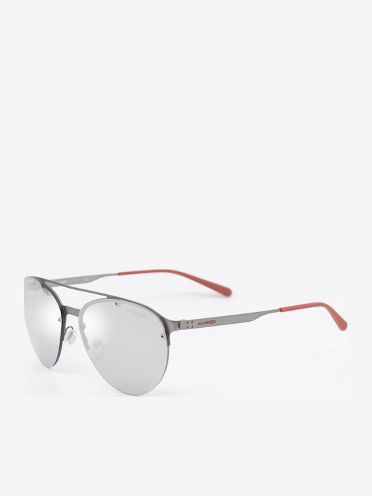 Arnette Unisex Γυαλιά Ηλίου με Ασημί Μεταλλικό Σκελετό και Γκρι Καθρέφτη Φακό AN3075 7006G