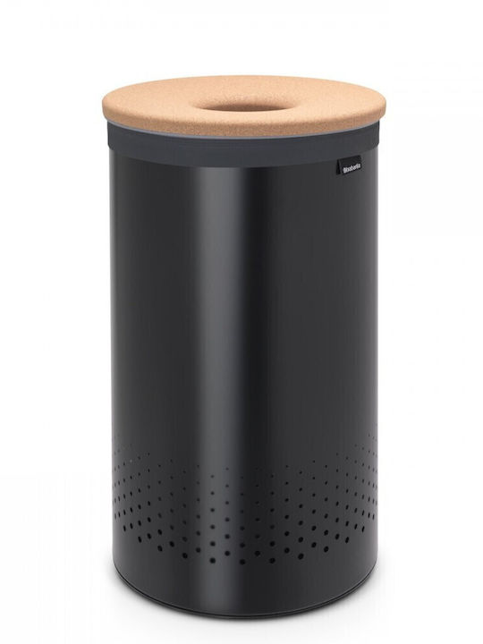 Brabantia Cork Laundry Basket Metallic Black