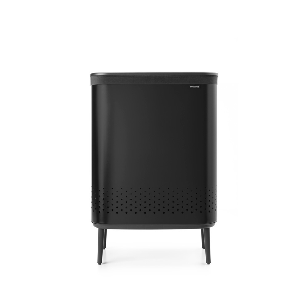 Brabantia 1004177 Καλάθι Απλύτων Μεταλλικό με Καπάκι Μαύρο Skroutz.gr