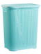 Decor Καλάθι Απλύτων Πλαστικό με Καπάκι 44x36.5x53.5cm Μπλε