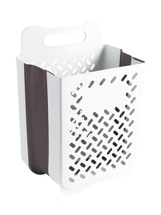 Laundry Plastic Laundry Basket 35x25x49cm White