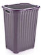 Laundry Basket Plastic with Cap 42.8x35.3x55.6cm Purple