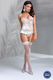 Casmir Lingerie Sexy Σετ Εσωρούχων με Δαντέλα Λευκό