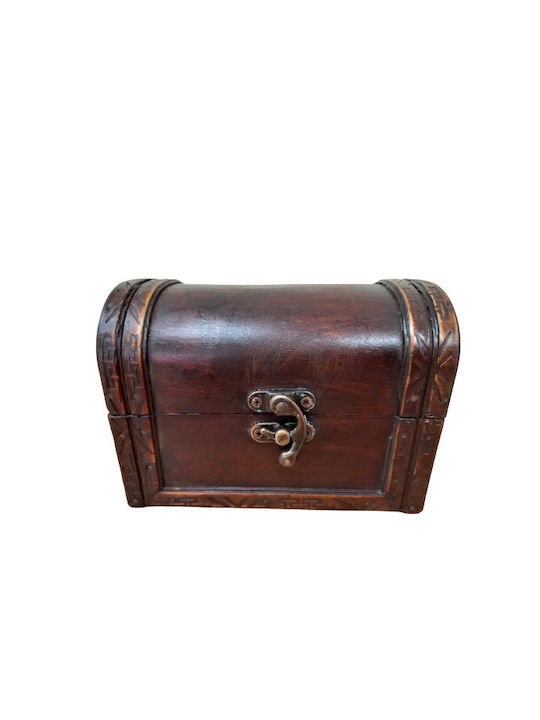 Wooden Decorative Box Μπαουλακι 15x10x10.5cm