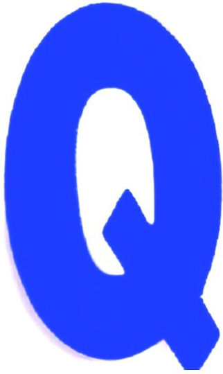 Sign with Text in Blue Color 5cm 6308000000170