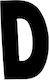Sign with Text in Black Color 7cm 6308000000272
