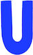 Sign with Text in Blue Color 3cm 6308000000068