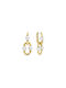 Ti Sento Earrings Pendants made of Silver Gold Plated with Pearls