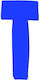 Hausnummer in Blau Farbe 7cm 6308000000300