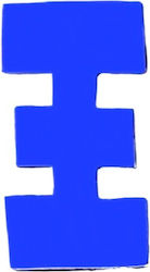 Πινακίδα με Γράμμα Ξ σε Μπλε Χρώμα 3cm 6308000000048