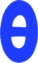 Πινακίδα με Γράμμα σε Μπλε Χρώμα 7cm 6308000000289