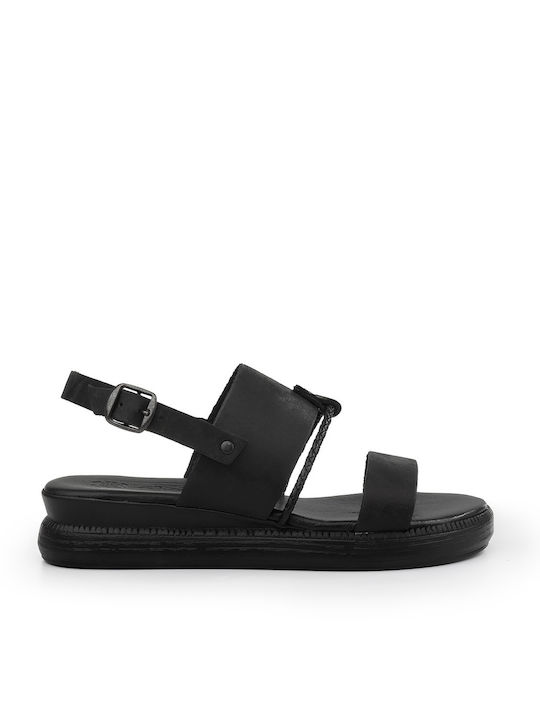 Leather sandals Tassopoulos - Black