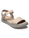 Air Anesis Damen Flache Sandalen in Beige Farbe