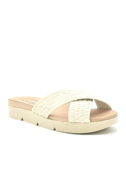 Sandale Casual Damă Alb