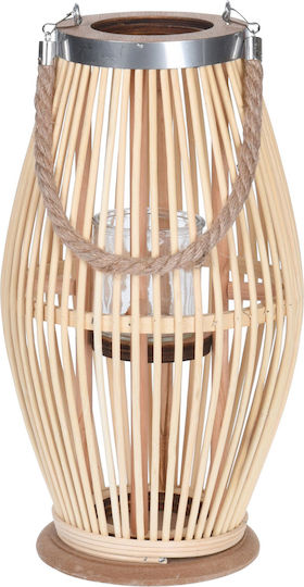 Φαναράκι Bamboo Χρυσό 21x21x38εκ.