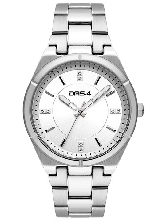 DAS.4 Damen Uhr mit Silber Metallarmband