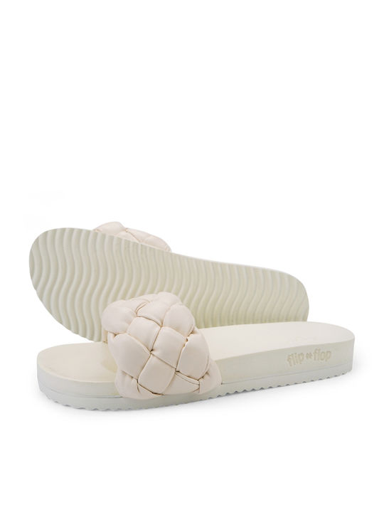 Flip Flop Women's Slides Weave Marshmallow