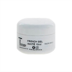 Trendy Color Cosmetics Gel Νυχιών Λευκό 15ml