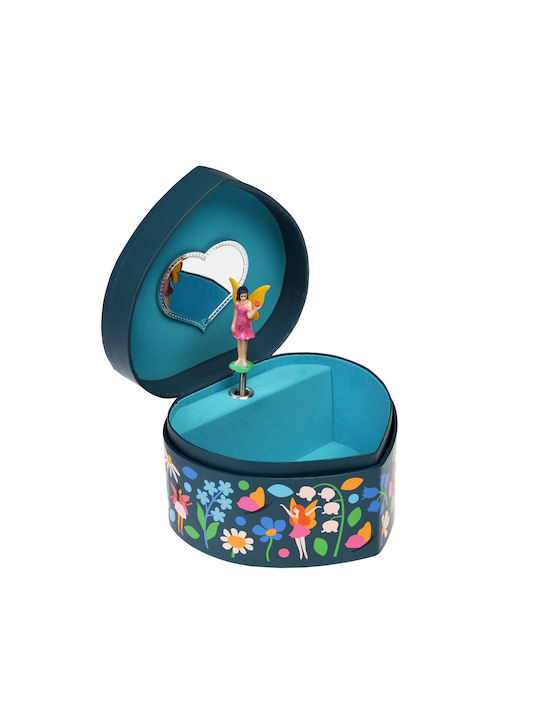 Rex London Copii caseta de bijuterii pentru copii Fairies in the Garden din Lemn 1buc 29297 Albastru