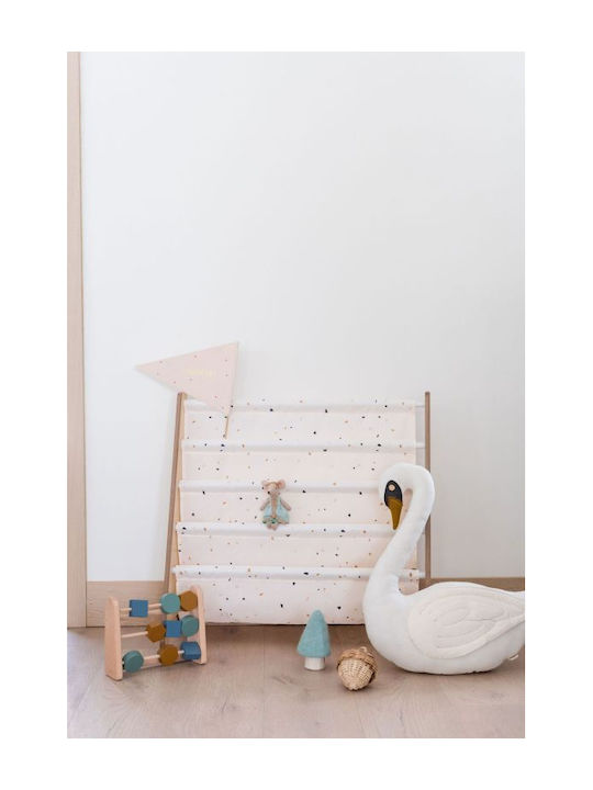 Bibliotecă pardoseală Lemn Terrazzo Cream 25.4x25.4x61cm