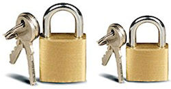 Padlock Brass with Key 25mm 1pcs