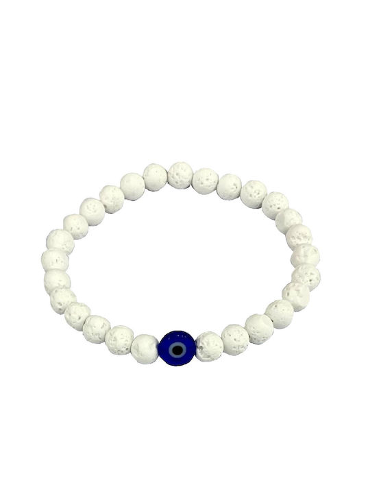 Tatu Moyo Damen Armband mit Design Auge mit Lavasteinen