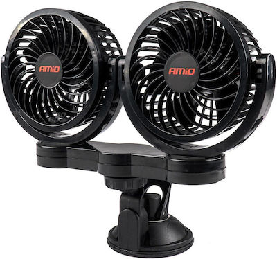 AMiO Dublu Ventilator auto 4" 12V