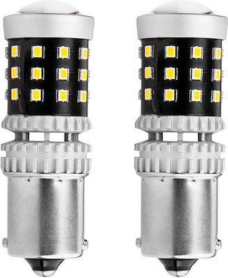 AMiO Lamps Car & Motorcycle P21W / BA15S Canbus LED White 2pcs