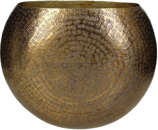 ArteLibre Ghiveci Metalic Bronz 12x34x28εκ.