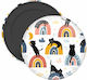 Rundes Dekoratives Magnet Metallisch 5x5cm