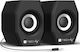 Techly SP-320STy Computerlautsprecher 2.0 mit Leistung 6W in Schwarz Farbe