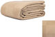 Cotton Linen Einzelhoteldecke Pique Beige 160x260cm 5Stück