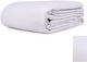 Cotton Linen Κουβέρτα Ξενοδοχείου Υπέρδιπλη Πικέ Λευκή 240x260cm 5τμχ