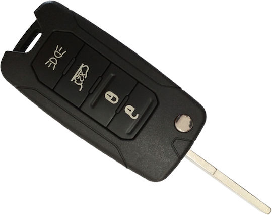 Carcasă cheie auto cu lamă Pliabil cu 4 butoane pentru Chrysler