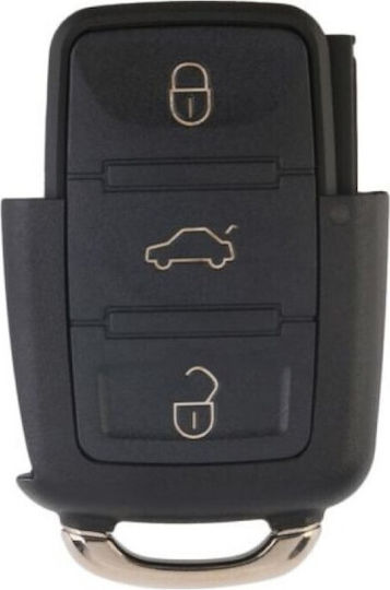Car Key Shell with Blade with 2 Buttons for Seat / Skoda / VW