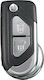Foldable Car Key Shell with Blade with 3 Buttons for Citroen