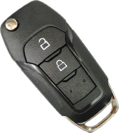 Ford Foldable Car Key Shell with Blade with 2 Buttons for Ford