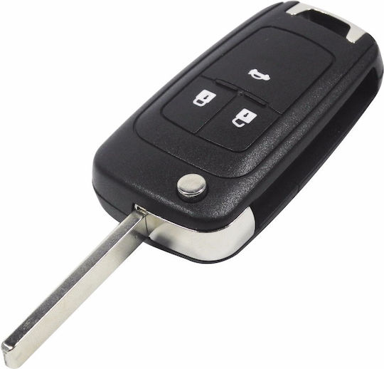 Klappbar mit 3 Tasten für Chevrolet