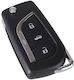 Toyota Foldable Car Key Shell with Blade with 3 Buttons for Toyota