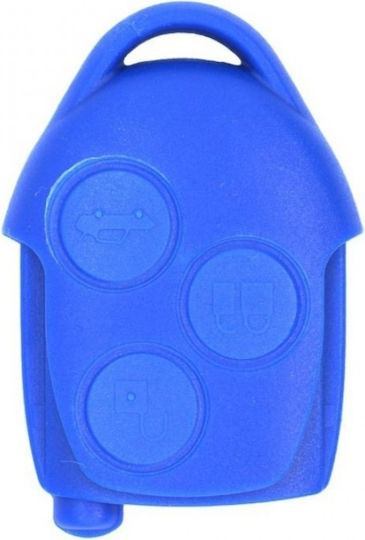 Car Key Shell with Blade with 3 Buttons for Ford