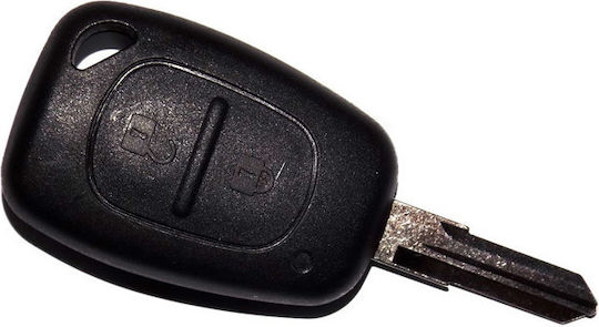 Nissan Κέλυφος Κλειδιού Αυτοκινήτου με Λάμα με 2 Κουμπιά για Renault