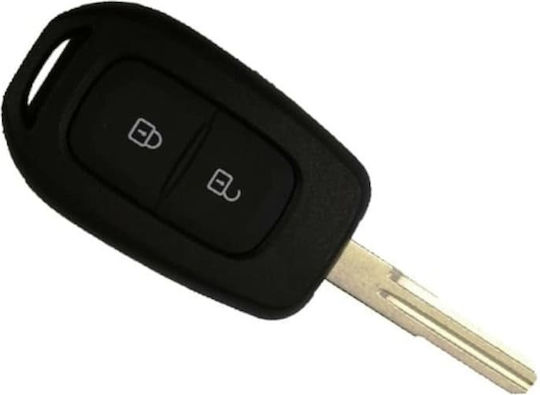 Car Key Shell with Blade with 2 Buttons for Dacia / Renault