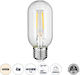 GloboStar LED Bulb 4W 110mm for Socket E27 and Shape T45 Natural White 440lm Dimmable