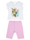 Prod Kids Set with Shorts Summer 2pcs White